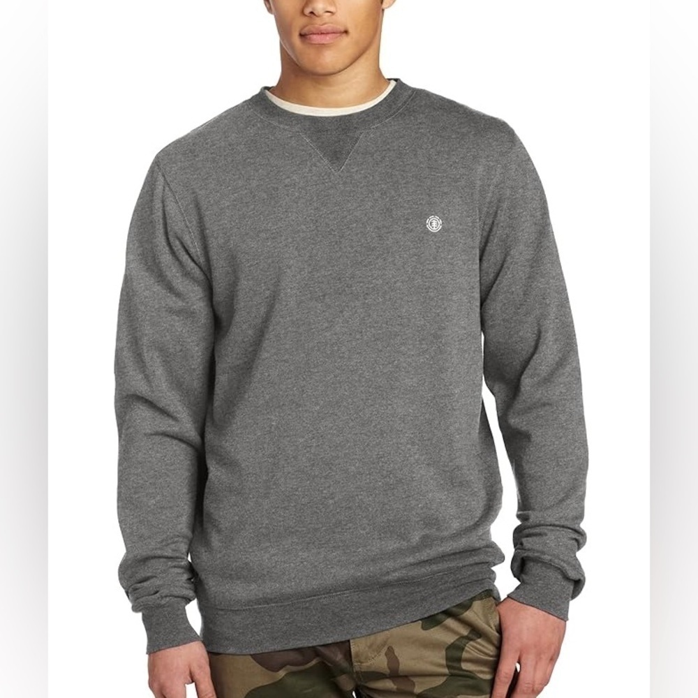 Bold Elements Men’s Crewneck Gray Long Sleeve medium.